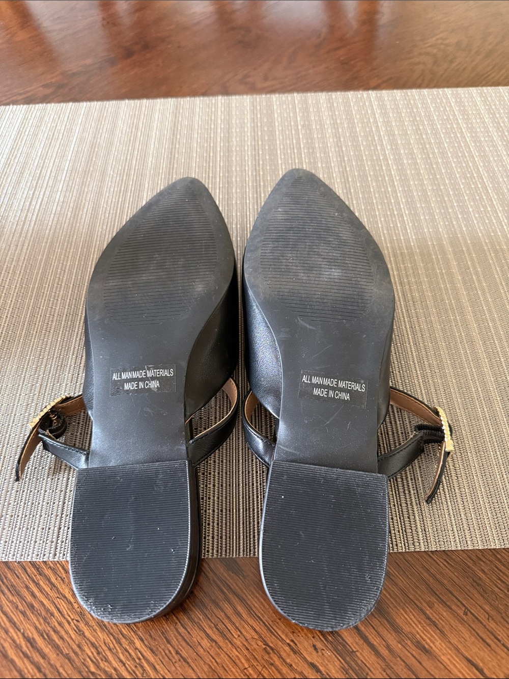 Dolce Vita Black Pointed Mary Jane Mules with Strap - Picture 5 of 5
